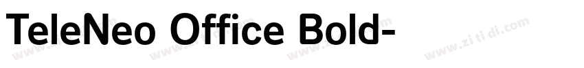 TeleNeo Office Bold字体转换